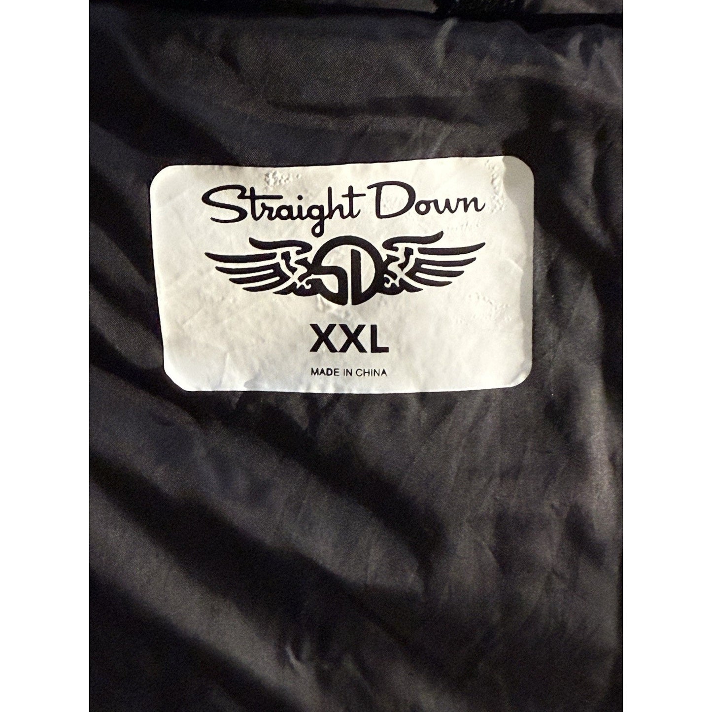 Straight Down Black Quilted Puffer Vest Men XXL Lightweight Thermal Microfiber