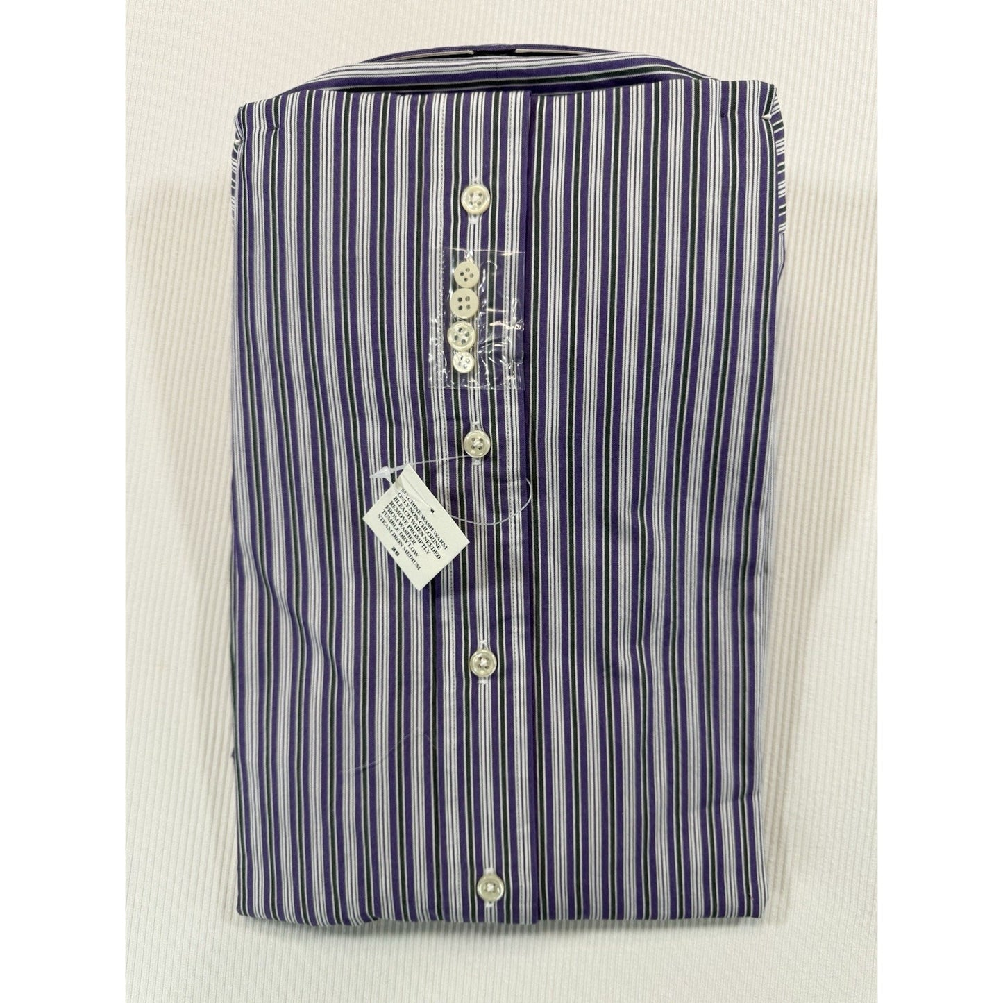 NWT Ralph Lauren Blake XL Purple Stripe Button Down Dress Shirt