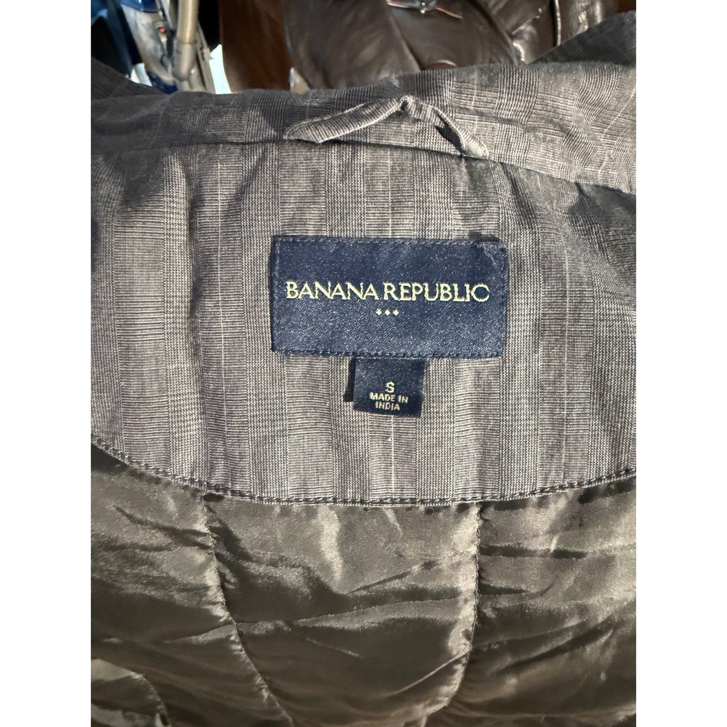 Banana Republic Men’s Gray Utility Jacket Small Cotton Lined Pockets