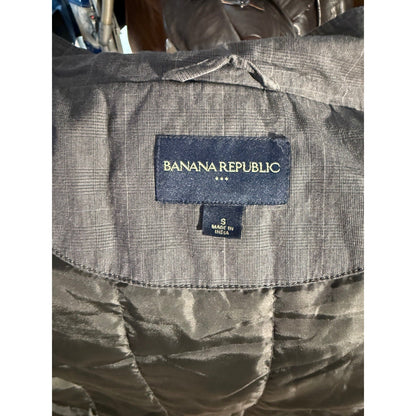 Banana Republic Men’s Gray Utility Jacket Small Cotton Lined Pockets