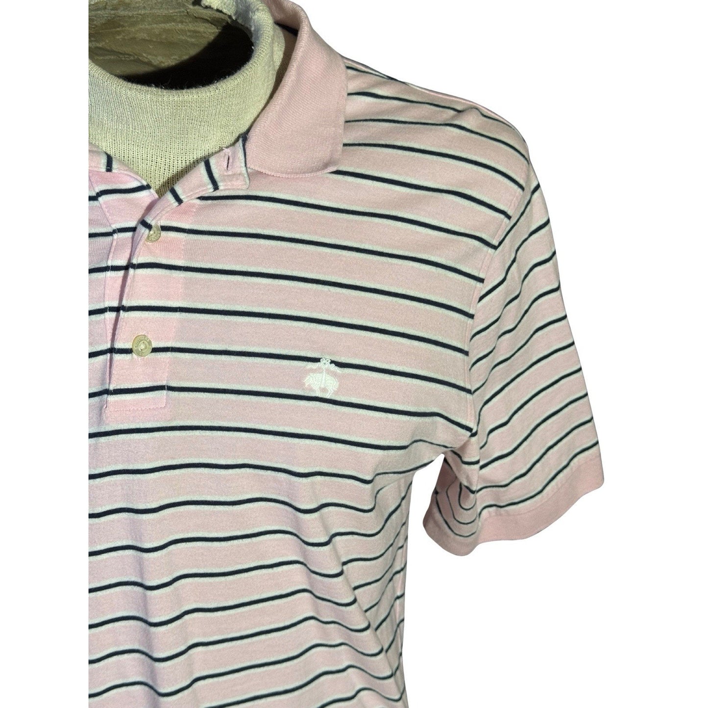 BROOKS BROTHERS 346 Polo Men's Size Medium Pink 100% Cotton