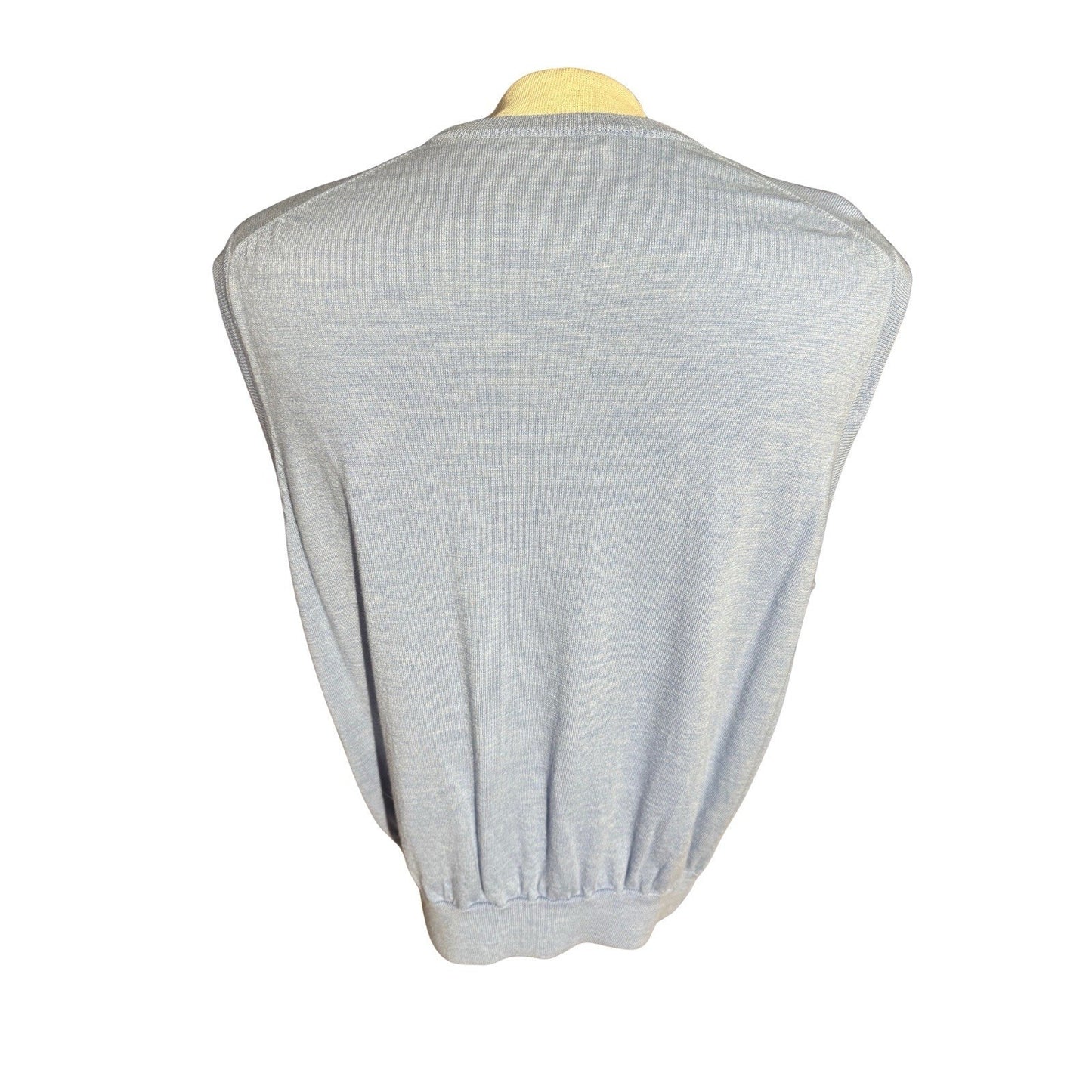 Peter Millar Merino Wool V-neck Sweater Vest Men’s XL XLarge Preppy Light Blue