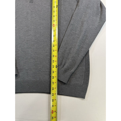 FootJoy Gray 1/4 Zip Knit Sweater GP1 Automotive Logo Men’s Large