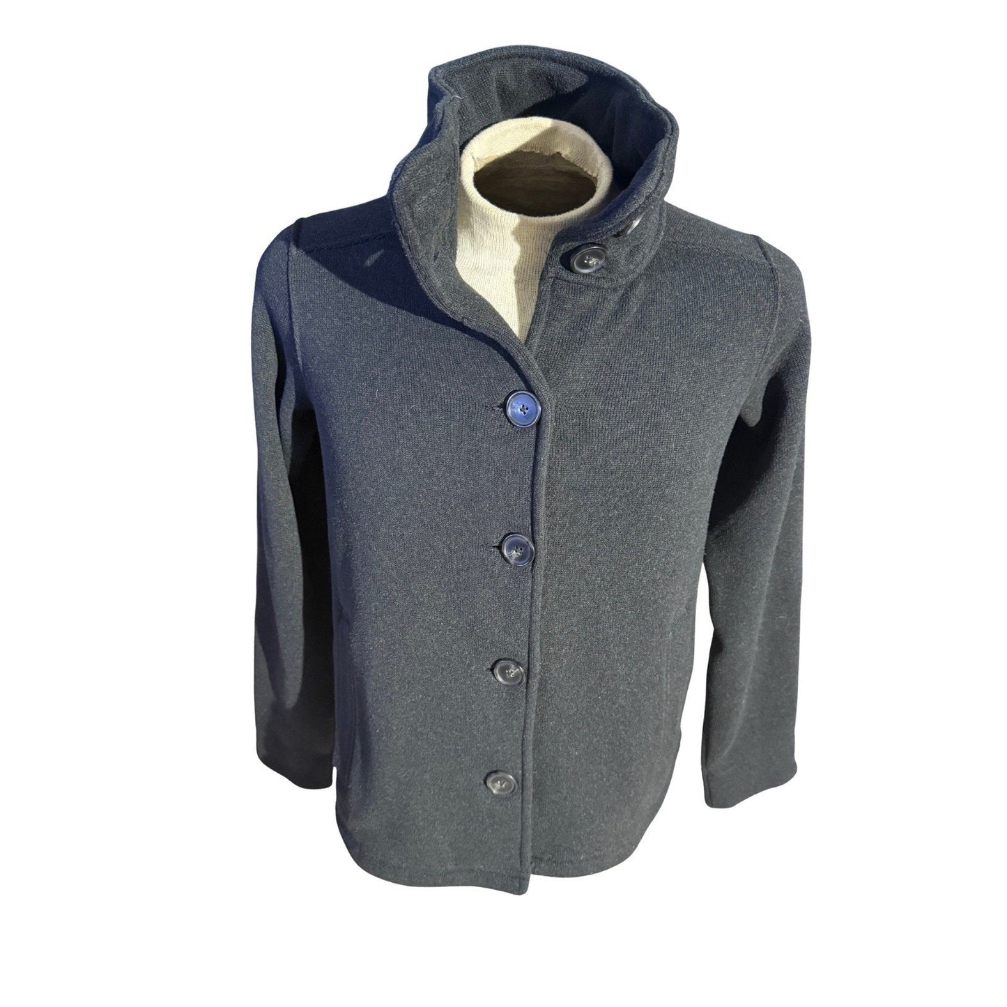 Patagonia Better Sweater Peacoat Fleece Jacket Coat Button Up Women’s M Black