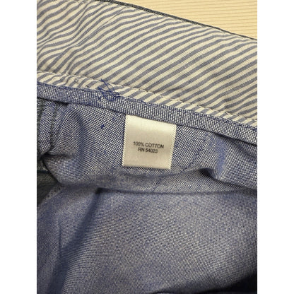 Banana Republic Men’s 34 Blue Chambray Cotton Shorts Casual Summer Classic