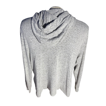 Telluride Clothing Co Cowl Neck Hoodie Gray Medium Soft Knit Pullover
