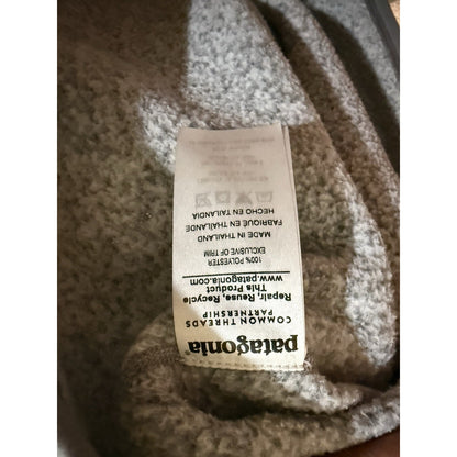 Patagonia Women’s Better Sweater 1/4 Zip Fleece Gray L Chi Omega Crest