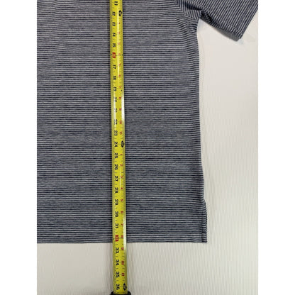 FootJoy FJ Golf Polo Shirt Mens Large Gray Stripe Golf Club of Edmond