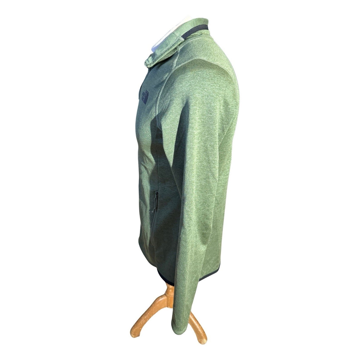 The North Face Women’s Green Full Zip Fleece Jacket Size M Logo ACE Embroidery