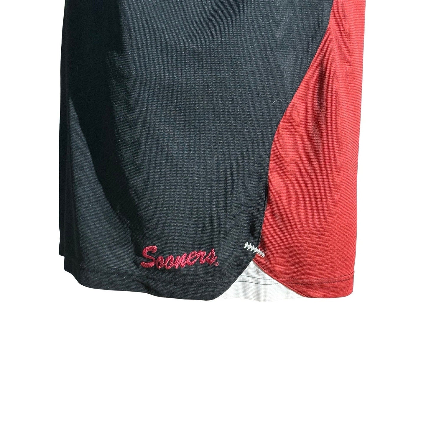 NikeFIT OU Sooners Polo Black Red White Coaches Shirt Men’s L