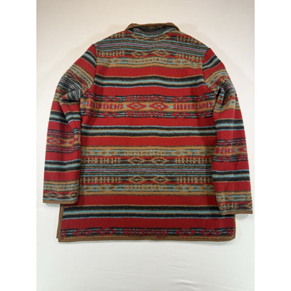 Upcountry Du Monde Southwestern Aztec Fleece Jacket Womens M Button Front