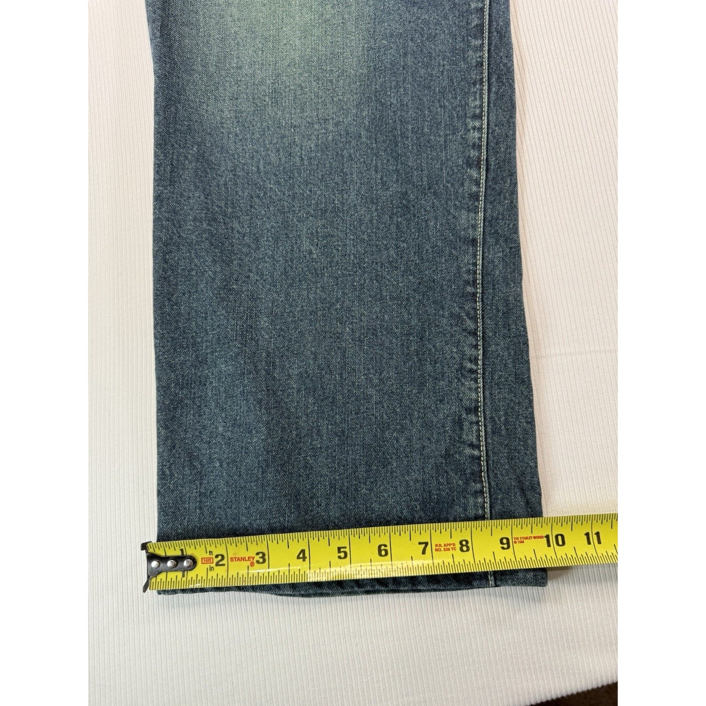Lucky Brand Dungarees 38x30 USA Made Gene Montesano Vintage Button Fly Jeans