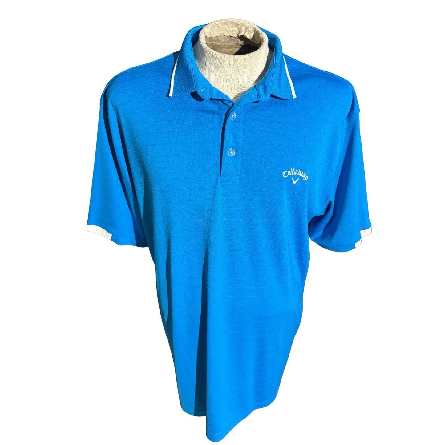 Callaway Opti-Dri Golf Polo Shirt Men’s XL Blue Moisture Wicking Performance