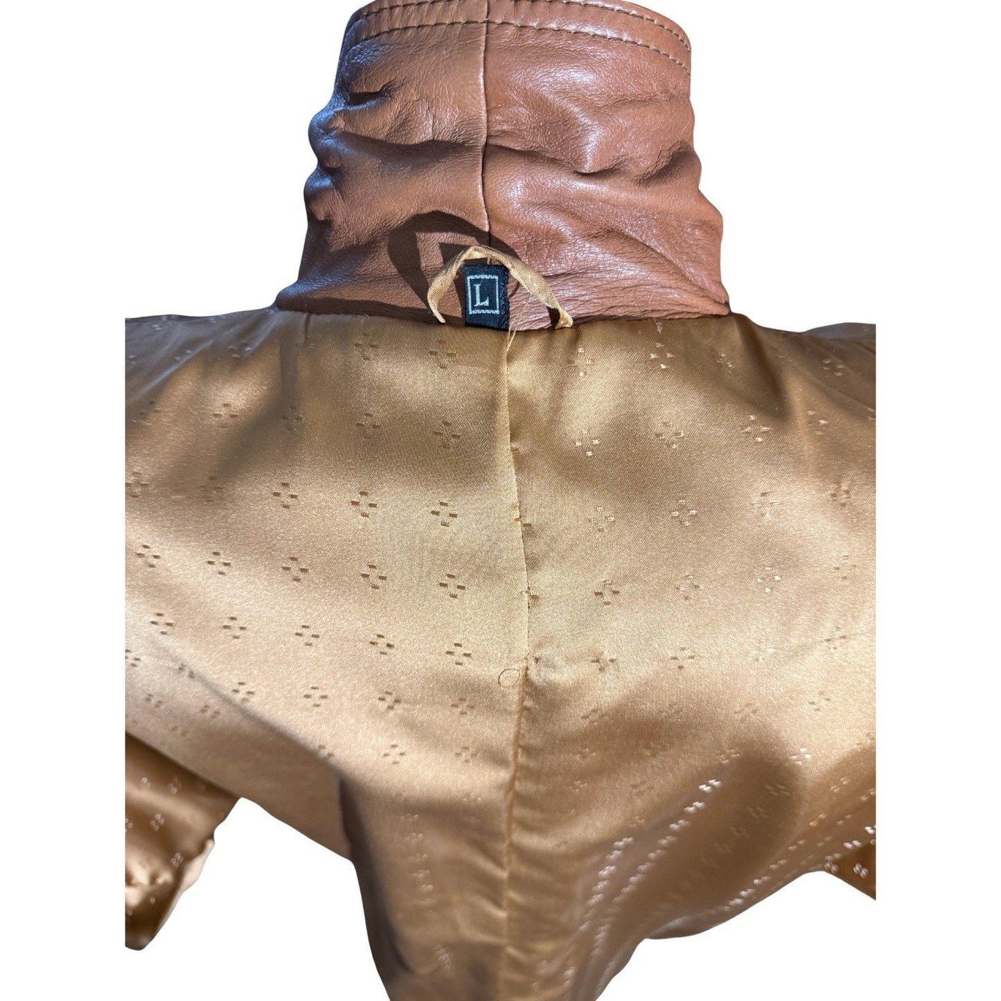 Vintage 80s Women Leather Blazer Jacket Black Echtes Leder L 271