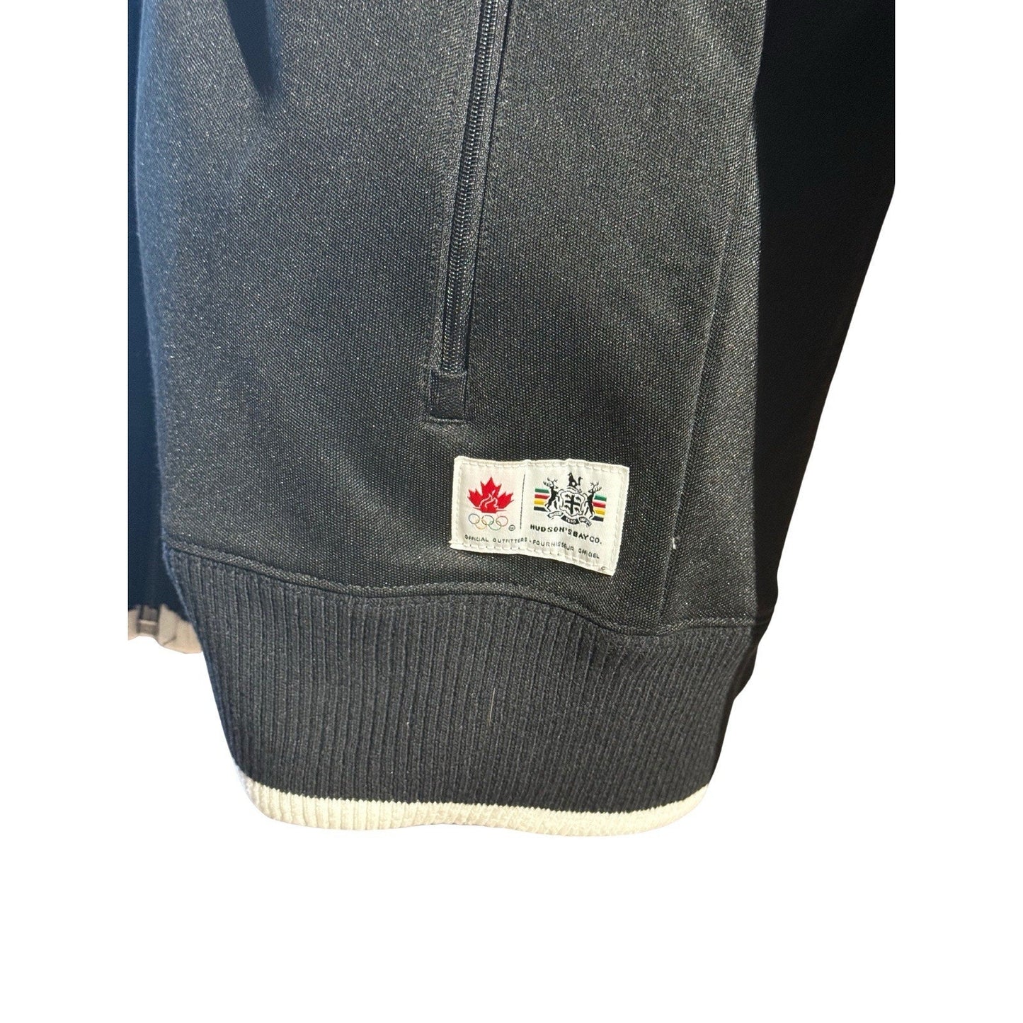 Hudson’s Bay Team Canada Olympic Jacket Men’s Small S Black Full Zip Track 12