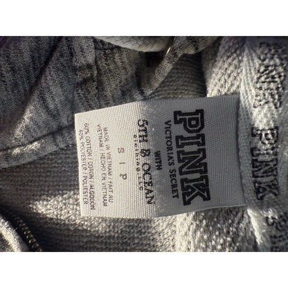 Victoria’s Secret PINK OSU Hoodie Small Gray Full Zip 5th & Ocean Pistol Pete