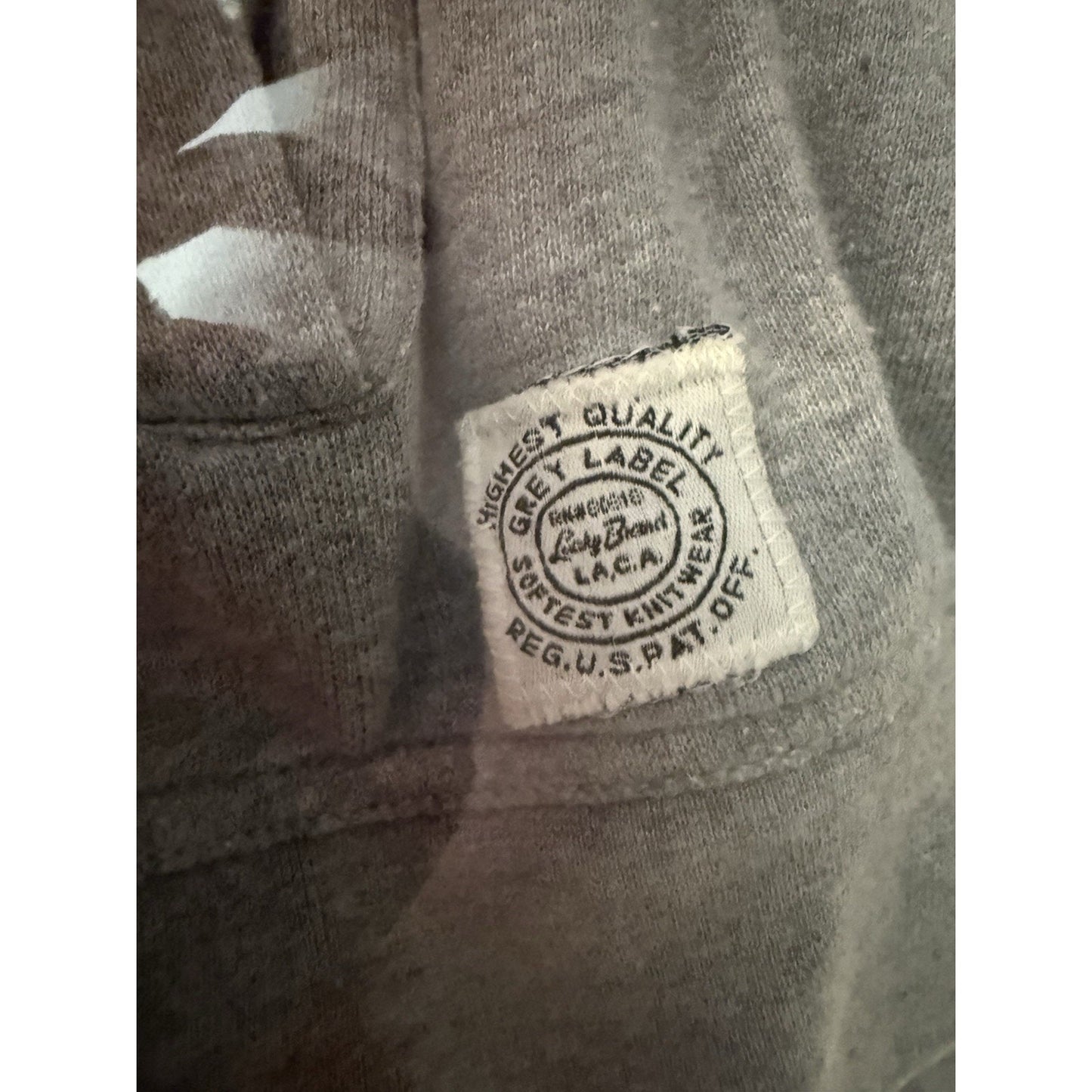 Lucky Brand Grey Label Sherpa Lined Jacket Men L Gray Full Zip Fleece Collar 275