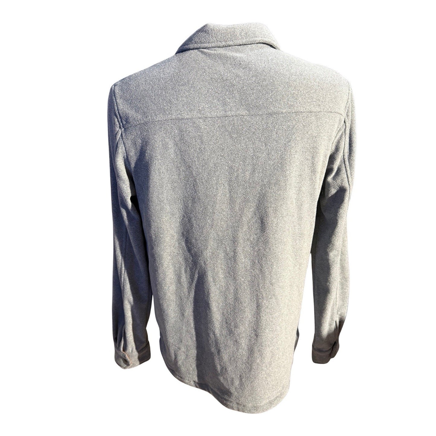 Passenger Made To Roam Fleece Shacket Gray Snap Button Overshirt Men’s Small