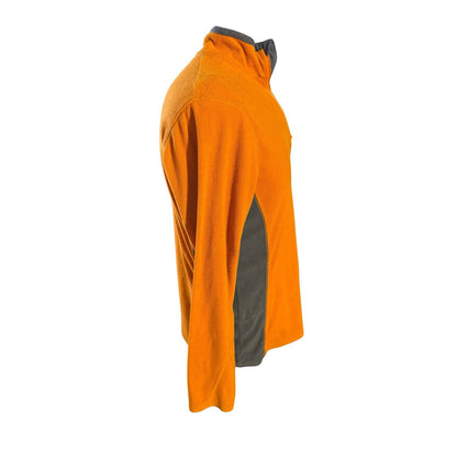 Columbia Mens Fleece Jacket Orange Quarter Zip Size XS