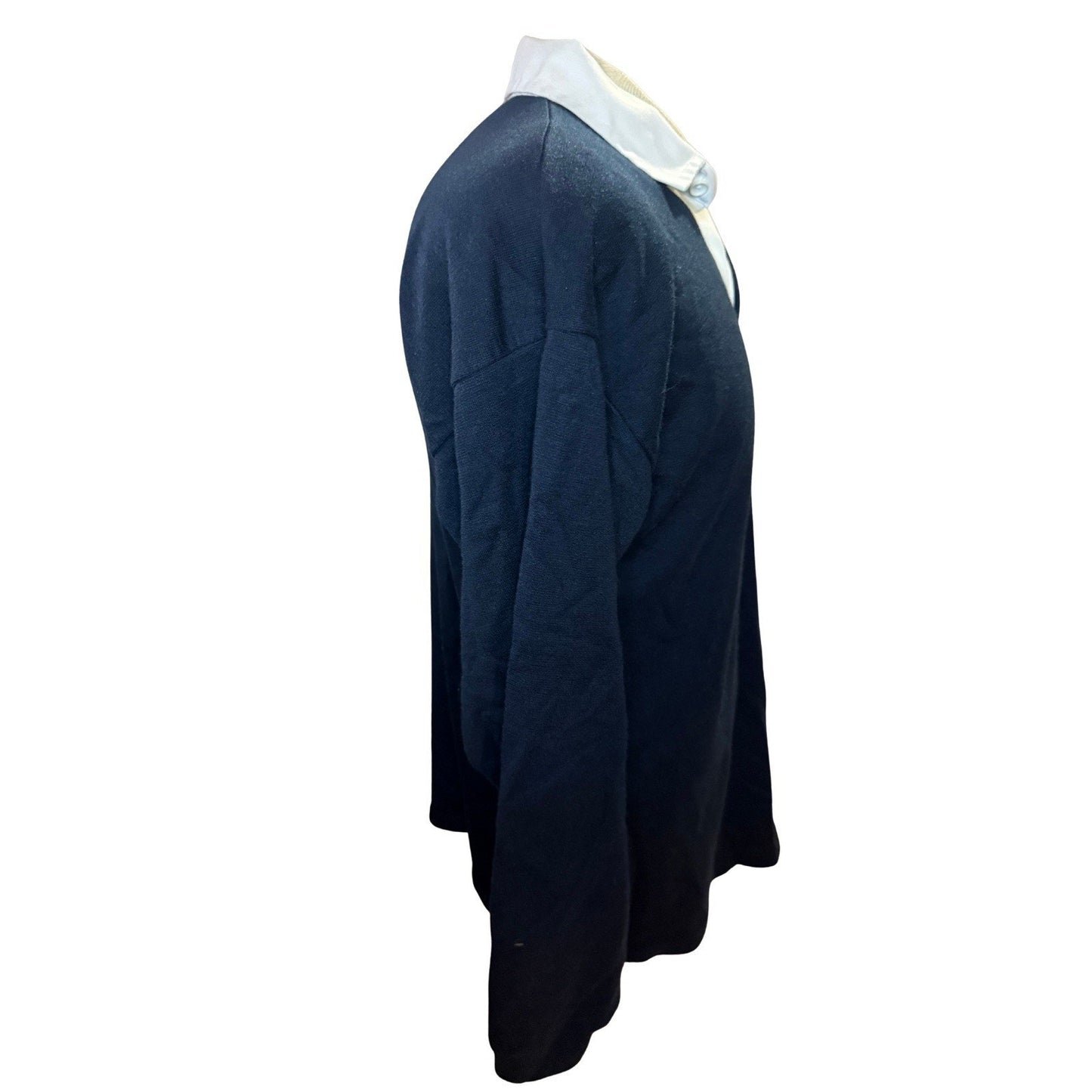 Vintage Scotland Rugby Shirt XL 1990s Supporters Jersey Navy White Thistle