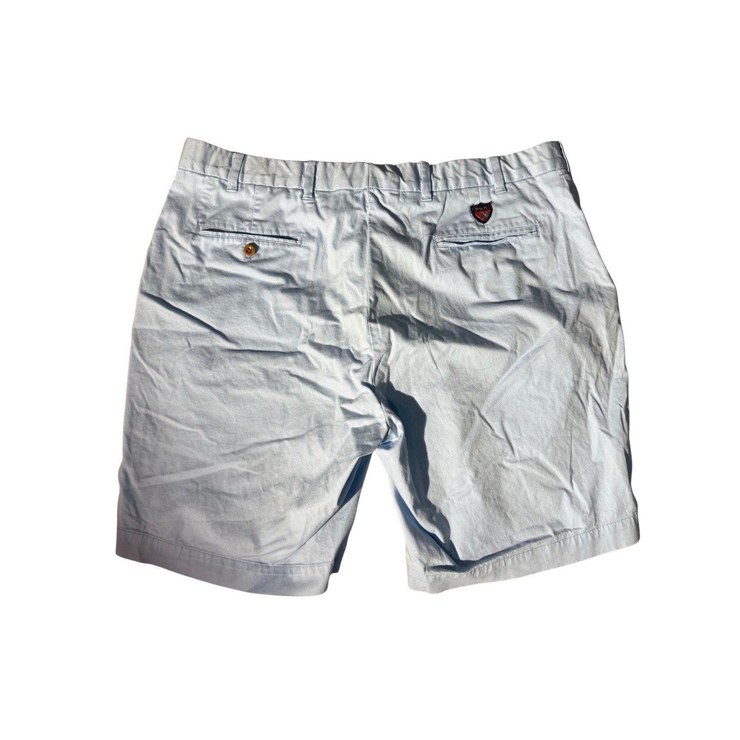 Polo Golf Ralph Lauren Men’s Shorts 38 Blue Flat Front Stretch Cotton