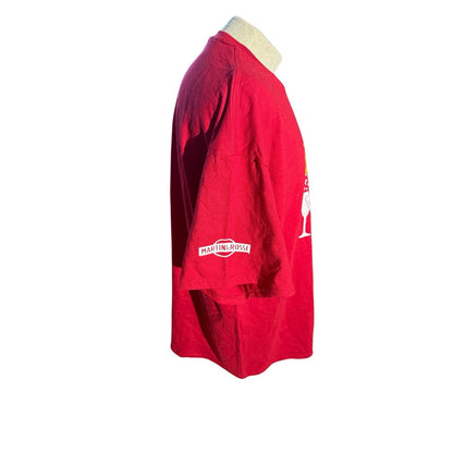 Byron’s Liquor Warehouse Martini & Rossi Cheers New Year T-Shirt 2XL Red 292