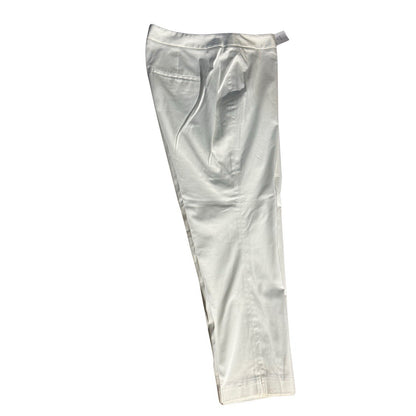 Coldwater Creek Women’s Size 18 White Sateen Ankle Pants Natural Fit NWT