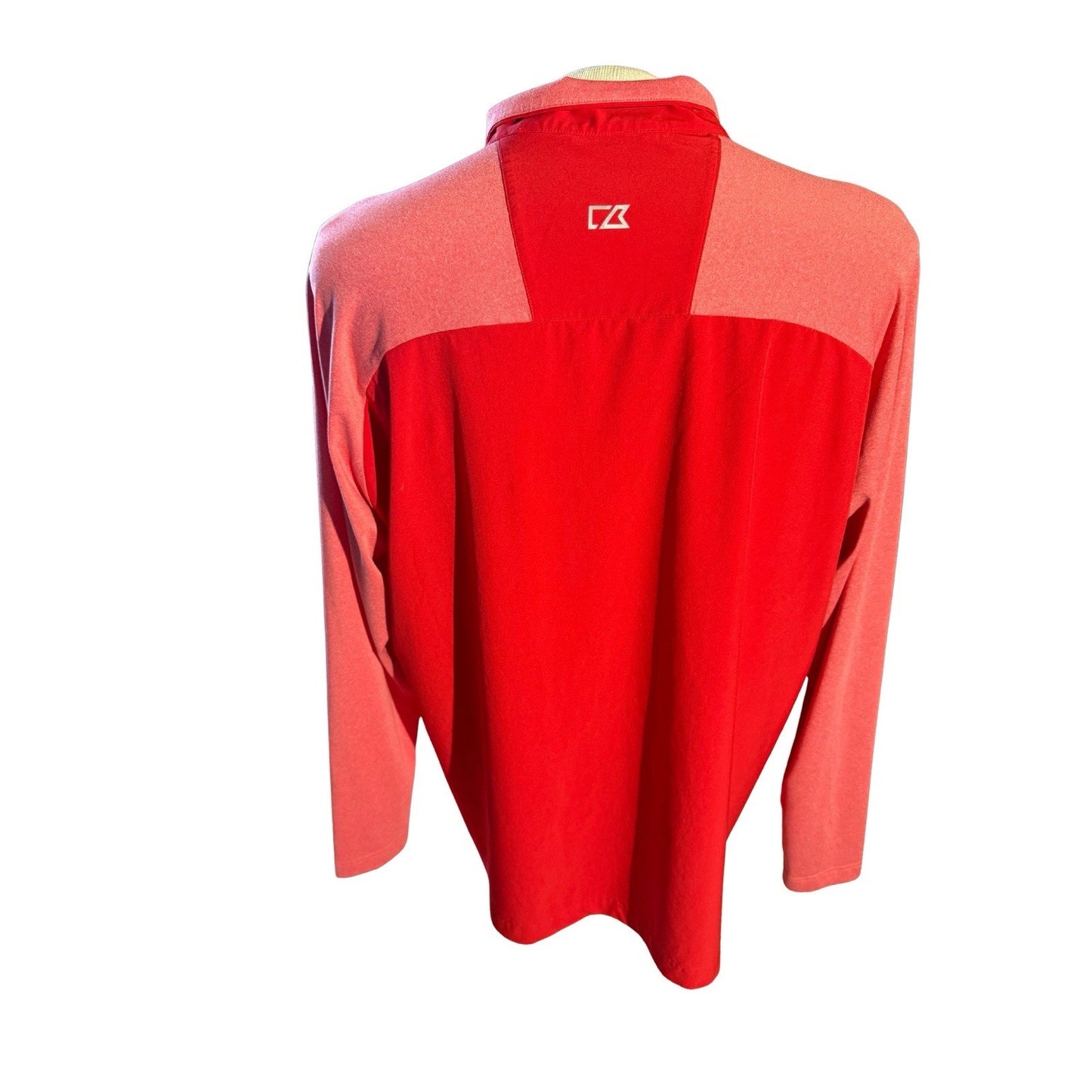 Cutter & Buck XL PGA South Central Red 1/4 Zip Golf Pullover Long Sleeve 252