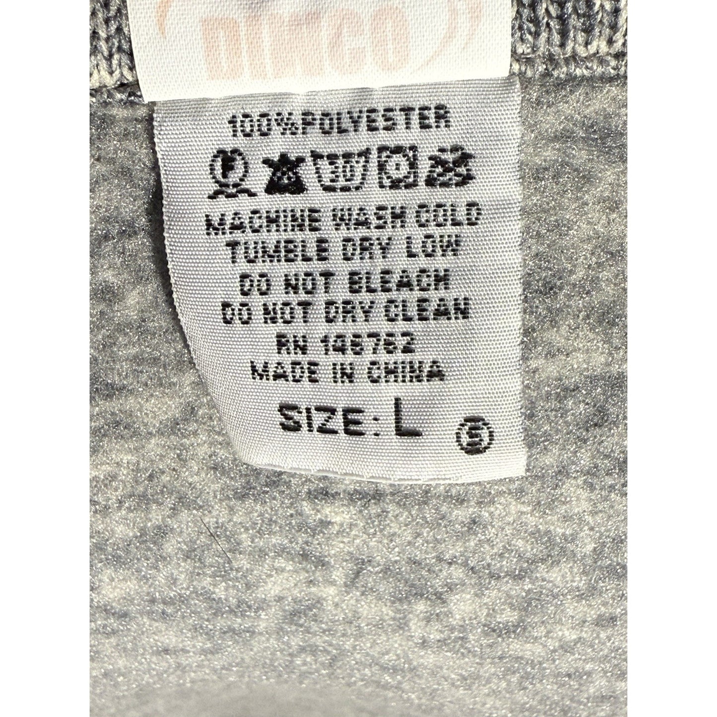 Bar Harbor Maine Full Zip Fleece Jacket Men’s Large Gray Heather Compass Logo