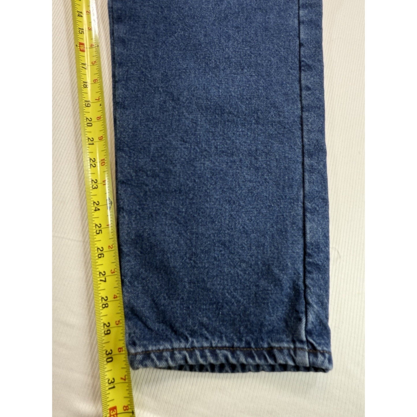 LL Bean Flannel Lined Jeans 36x30 Made in USA Vintage 90s Denim Winter Pants