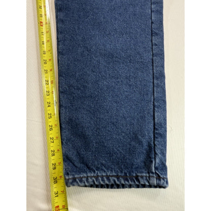 LL Bean Flannel Lined Jeans 36x30 Made in USA Vintage 90s Denim Winter Pants