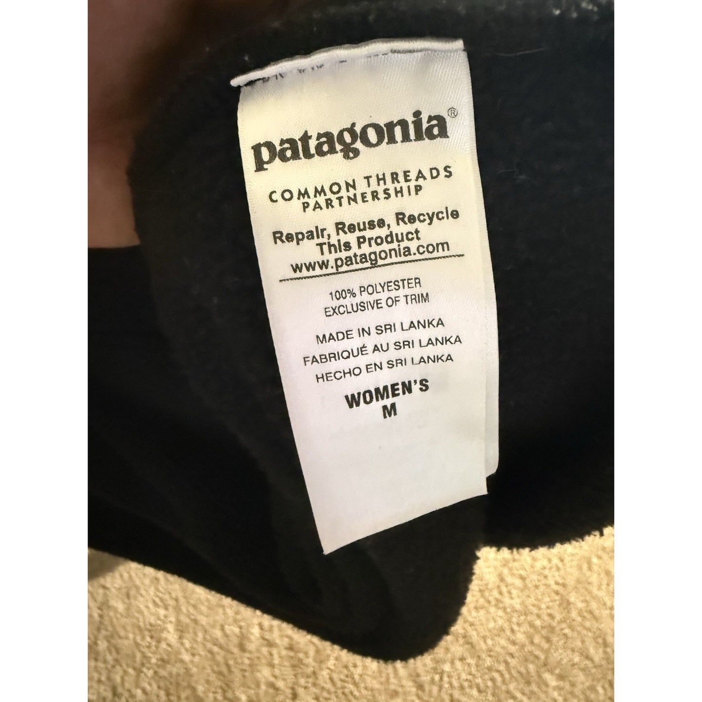 Patagonia Better Sweater Peacoat Fleece Jacket Coat Button Up Women’s M Black