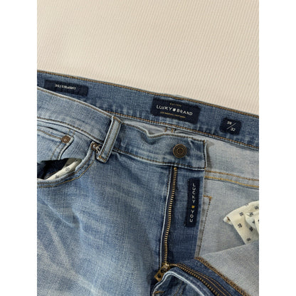 Lucky Brand 363 Straight Jeans 38x32 Light Wash Denim