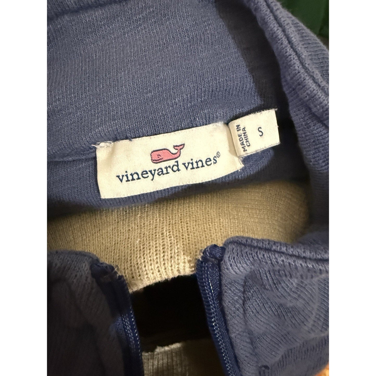 Vineyard Vines women's Garment Dyed Shep Shirt 1/4 Zip Sweatshirt size small