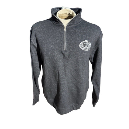 Valani Acadia National Park Quarter Zip Pullover Heather Black Size M NWT
