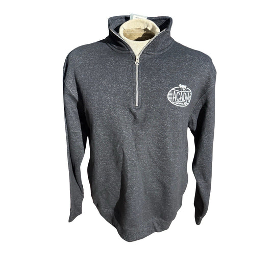 Valani Acadia National Park Quarter Zip Pullover Heather Black Size M NWT