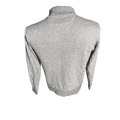 UNTUCKit Pullover Gray Cotton Shawl Collar Long Sleeve Sweater Men’s Small