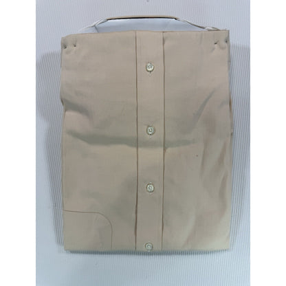 Kenneth Gordon Alltons Dress Shirt 16.5 34 USA Tan Beige Cotton