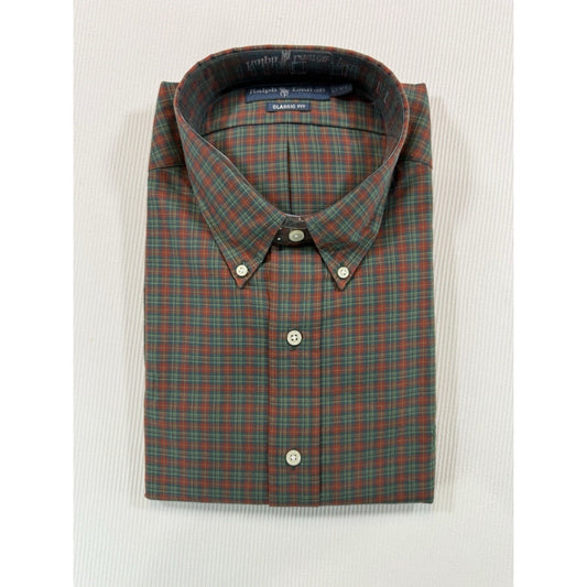 Ralph Lauren Classic Fit Button Down Shirt XL Tartan Plaid Cotton