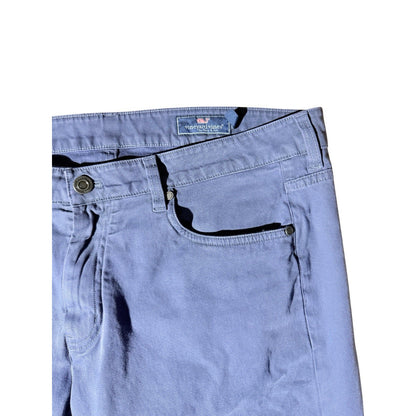Vineyard Vines Men’s Chino Pants 36x30 Navy Blue Classic Fit Flat Front Cotton