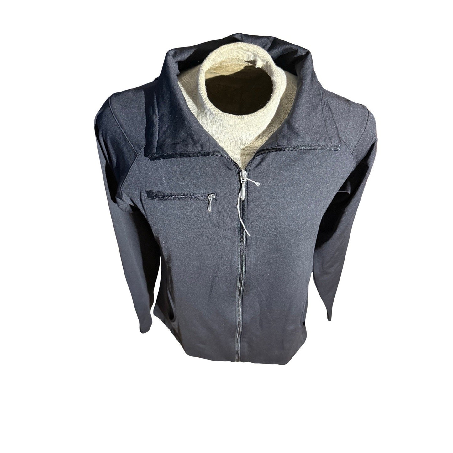 Straight Down Men’s Jacket XL Black Full Zip Golf Performance Hooded Softshell