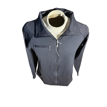 Straight Down Men’s Jacket XL Black Full Zip Golf Performance Hooded Softshell