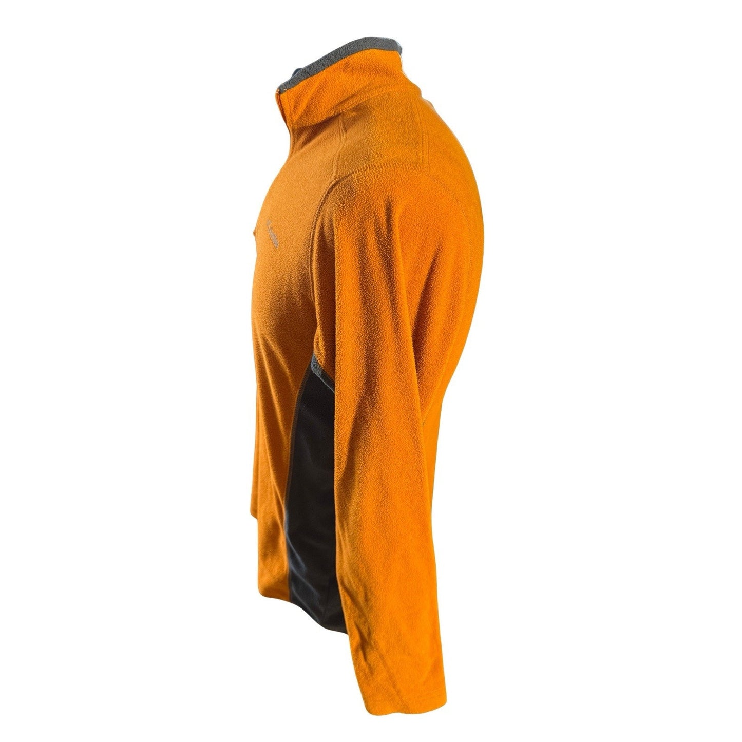 Columbia Mens Fleece Jacket Orange Quarter Zip Size XS