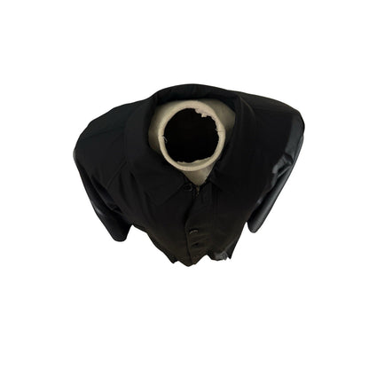 Harold Powell Black Raincoat Men’s M Plaid Lined Wool Zip Liner Classic Coat