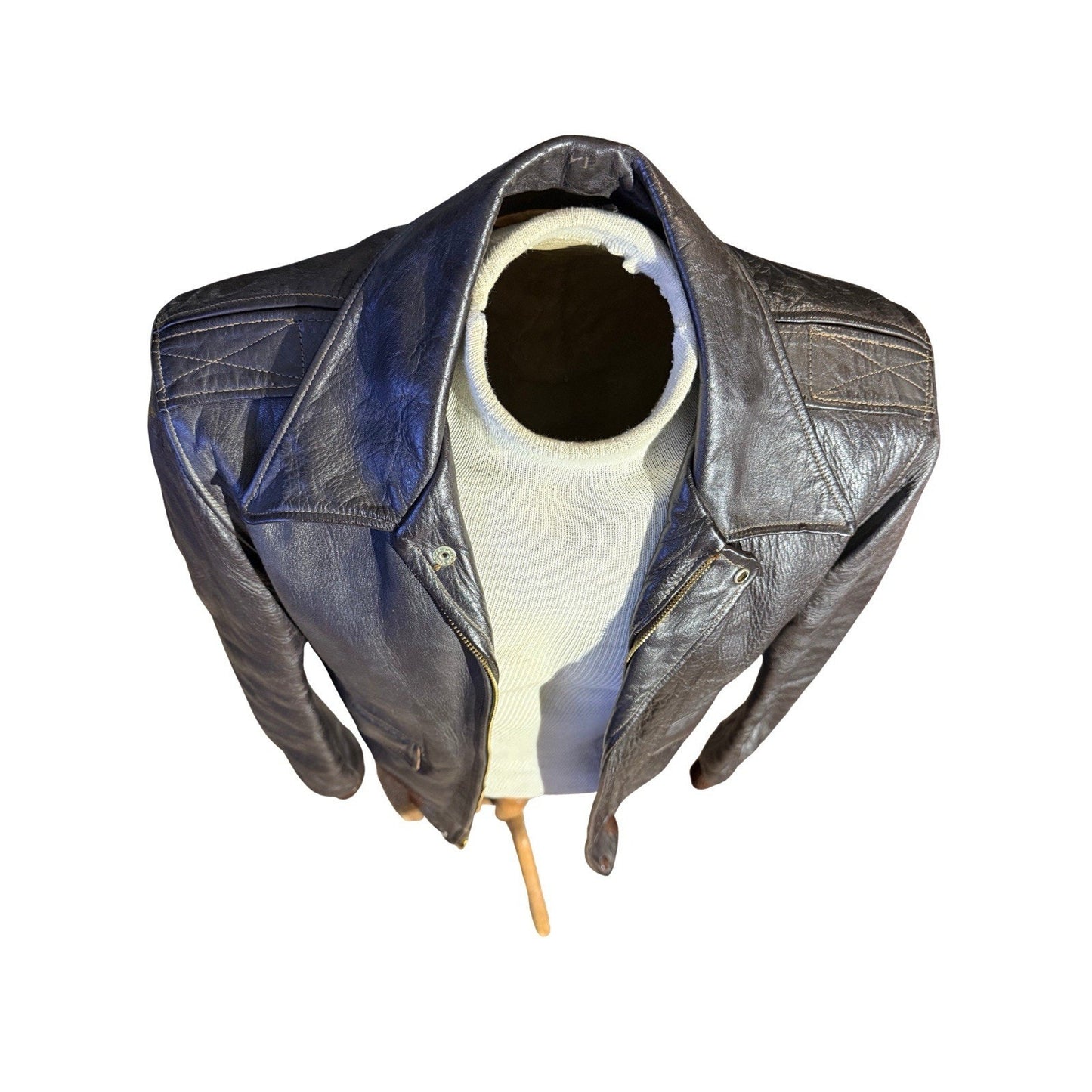 Vintage 1949 Sierra Sportswear Horsehide Leather Jacket Sz 40 Union Label USA