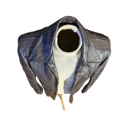 Vintage 1949 Sierra Sportswear Horsehide Leather Jacket Sz 40 Union Label USA