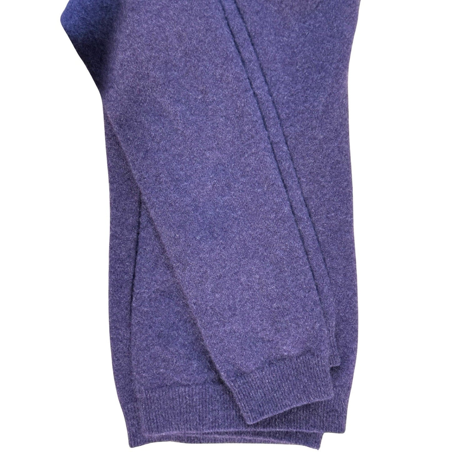 Malo Firenze 100% Cashmere Sweater Purple V-Neck Made in Italy Size 46