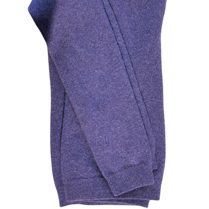 Malo Firenze 100% Cashmere Sweater Purple V-Neck Made in Italy Size 46