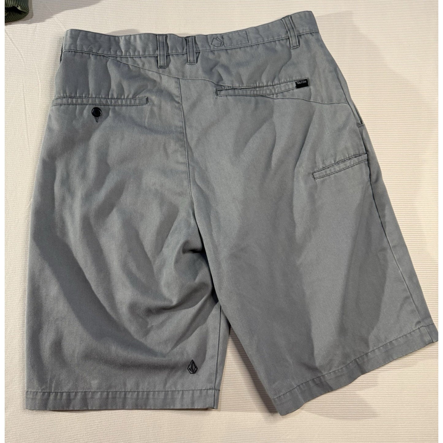 Volcom Stone 34 Gray Corps Class Collection Shorts Flat Front Casual Skate