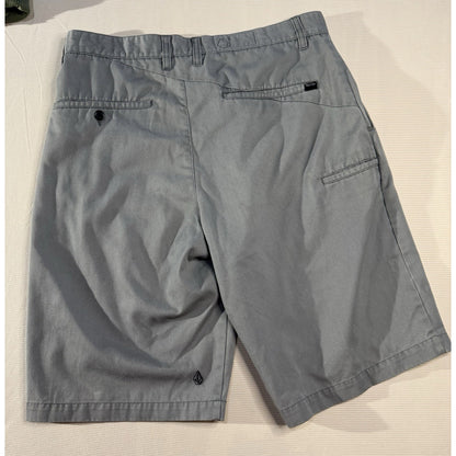 Volcom Stone 34 Gray Corps Class Collection Shorts Flat Front Casual Skate